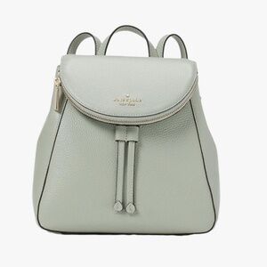 KATE SPADE MEDIUM FLAP PEBBLED LEATHER BACKPACK